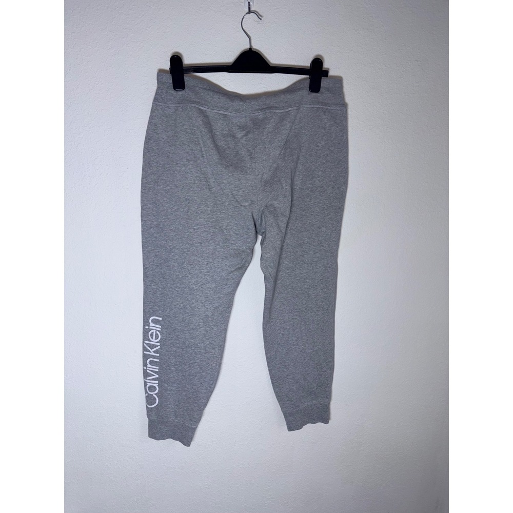 Calvin Klein Joggers XL Heather Grey Excellent Logo Performance Sweatpants